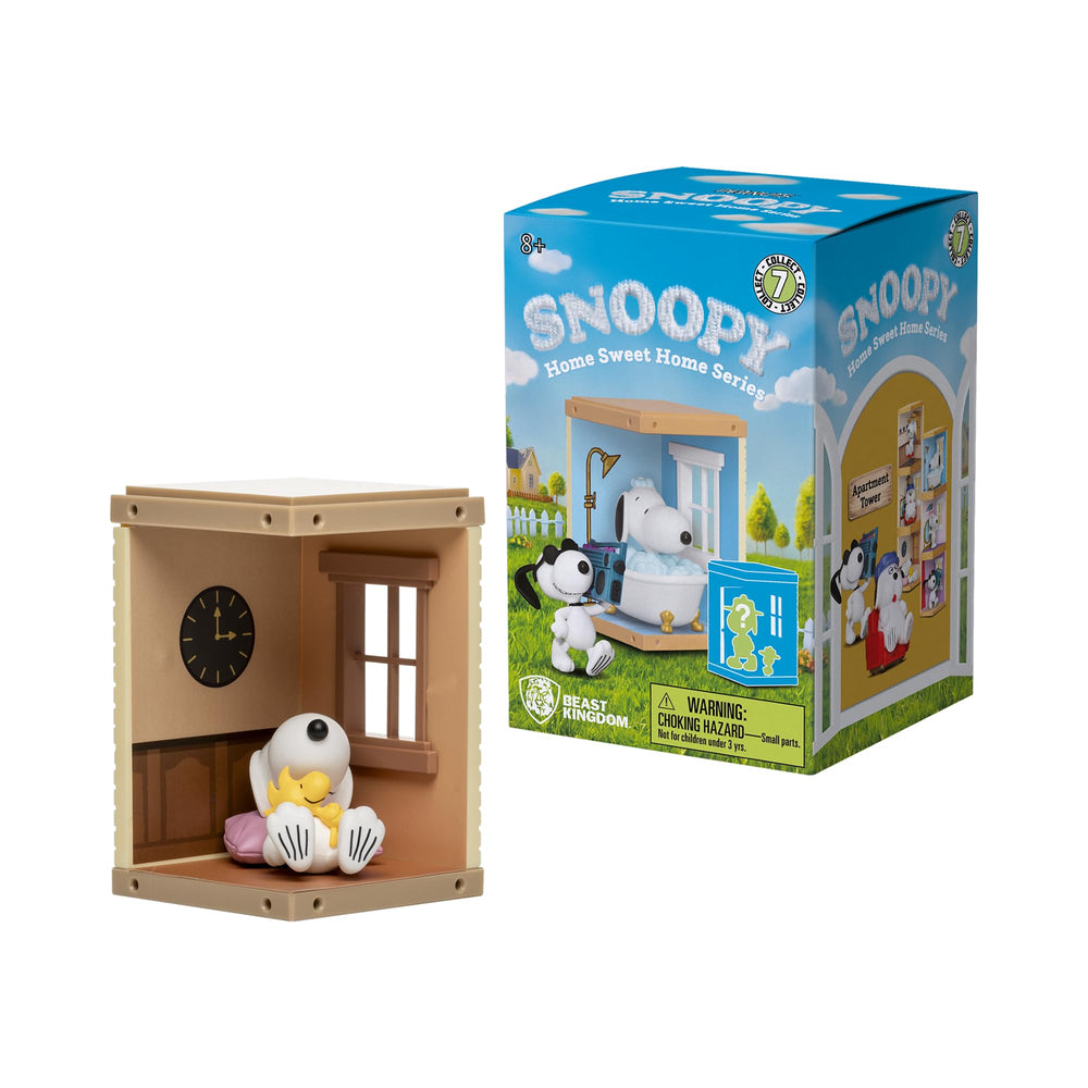 YuMe Snoopy Bubble Bath figure, bath-time whimsy for shelf decor.