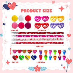 Yuminefeety giant-lollipop stationery set with sharpeners for creative projects.