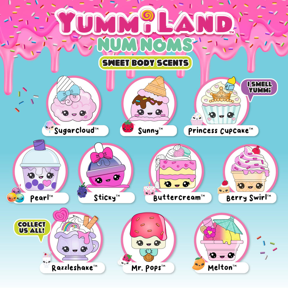 Yummiland Num Nom Body Scents on-the-go use for portable play fragrance