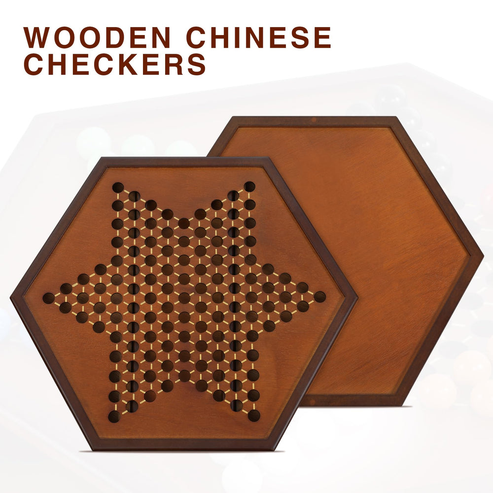 YUN RUI Chinese Checkers gift-ready board for gatherings and occasions.