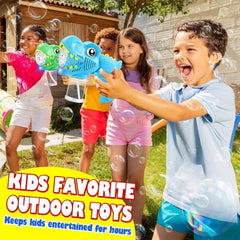 Yunaking bubble gun with rechargeable battery for easy reuse