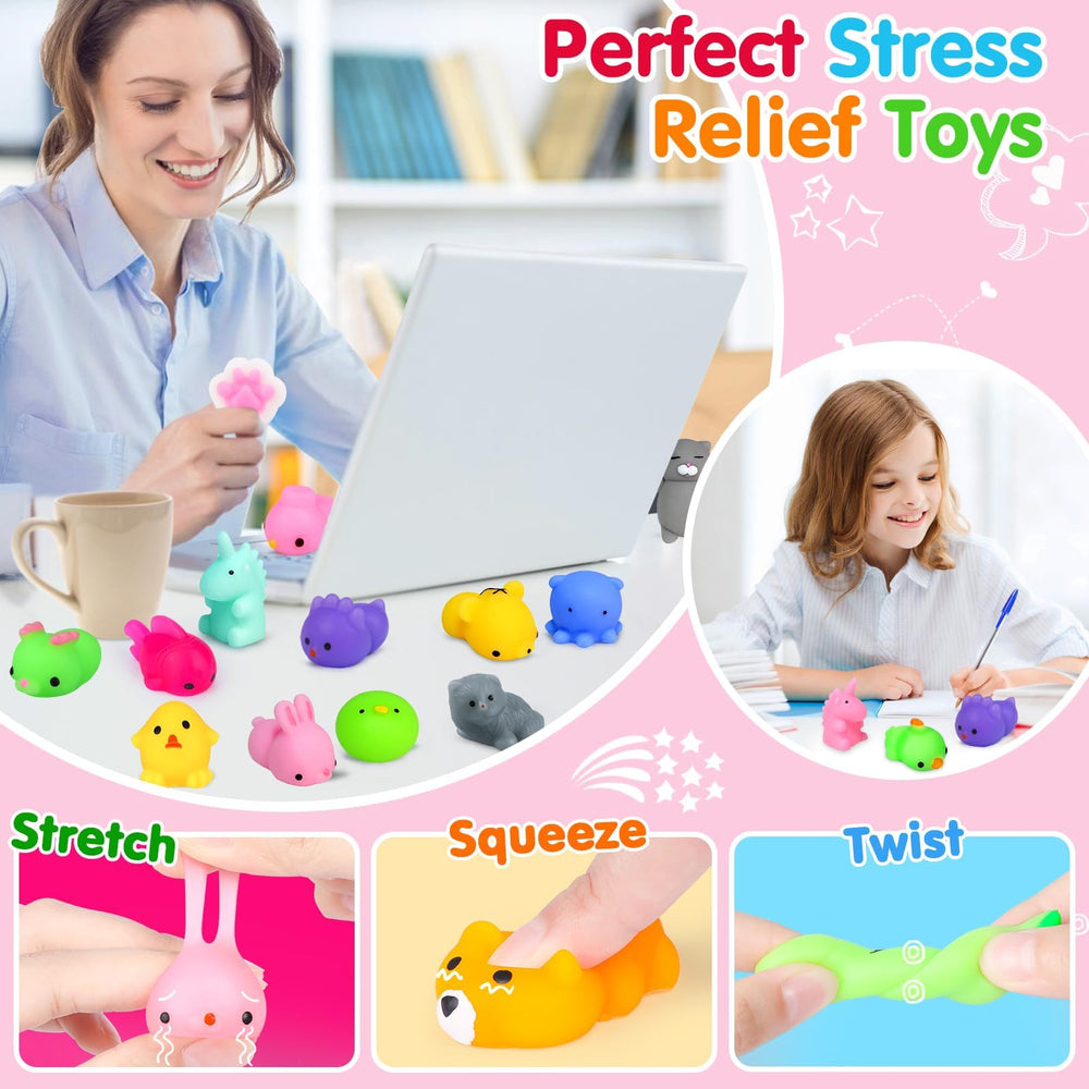 Yunaking animal and fruit squishies brighten desks as classroom prizes