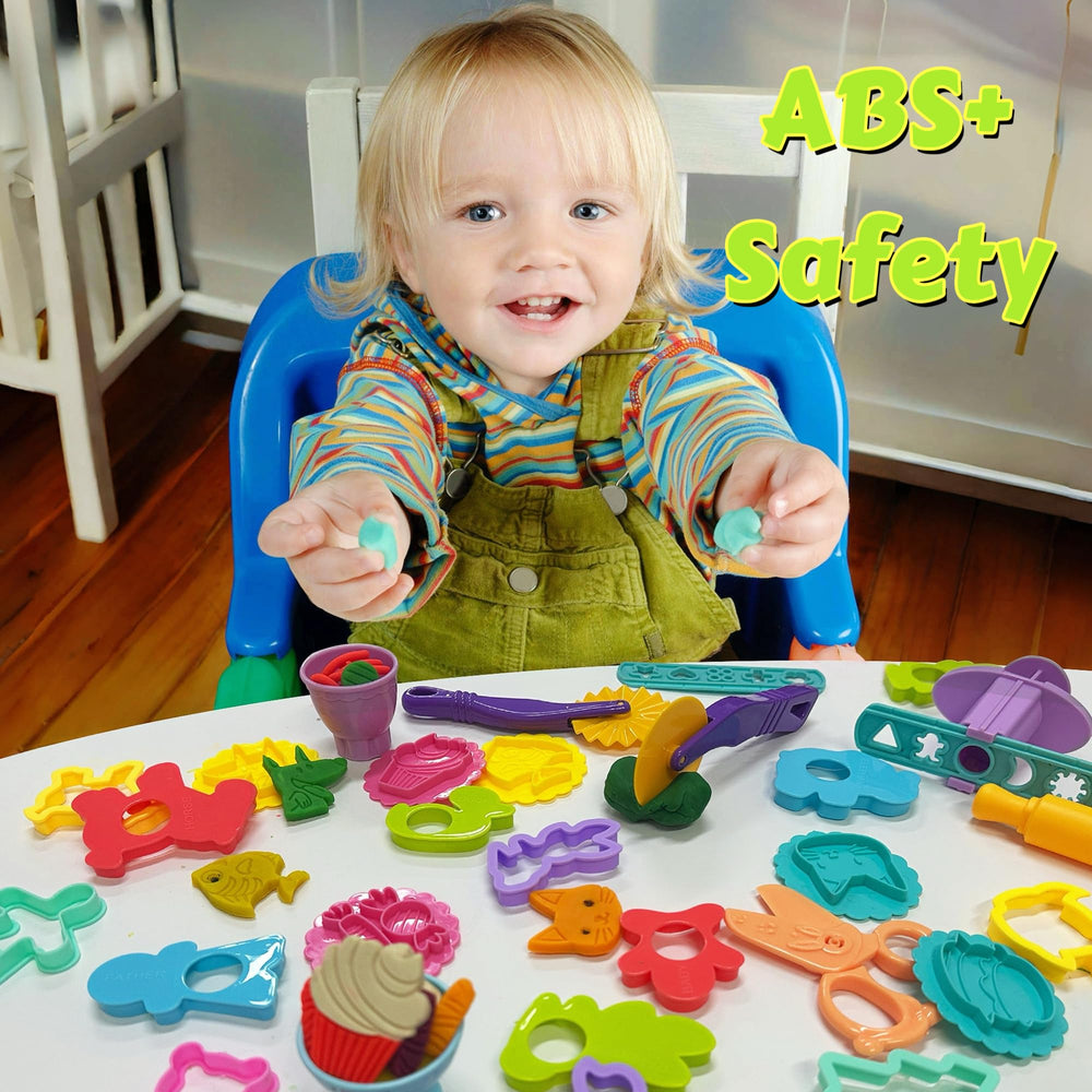 Yunerkita dough molds and stamps inspiring imaginative dough scenes
