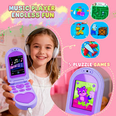 YUNIBRIX built-in speaker and music player for on-the-go fun