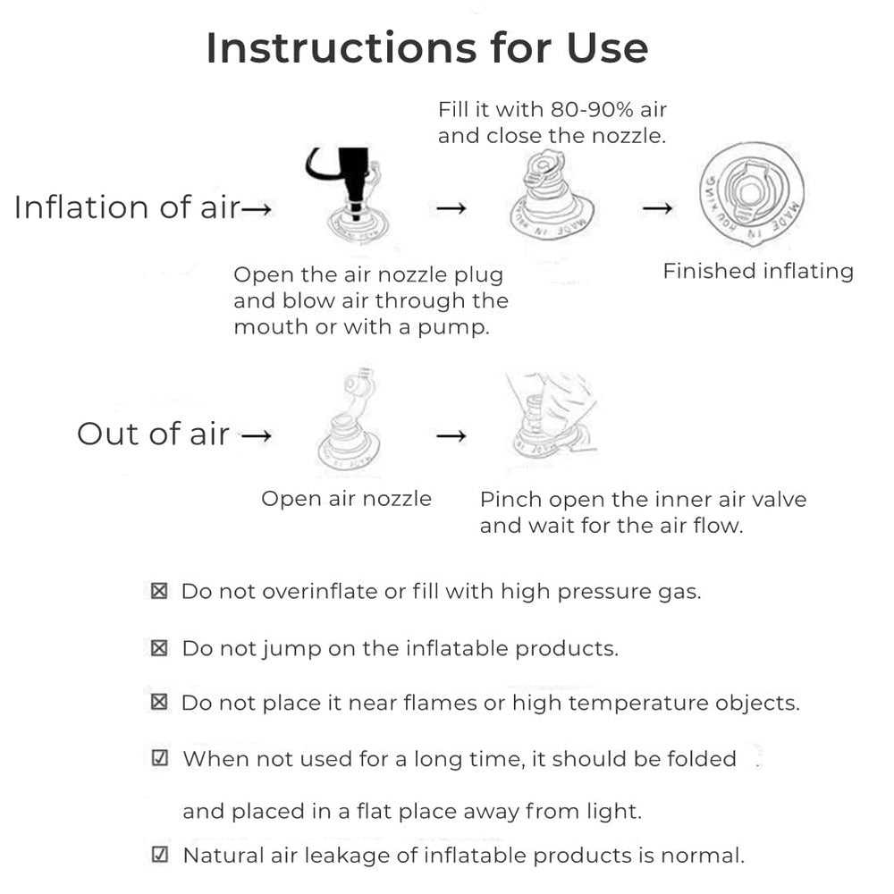 YUNLOVXEE 70% inflated fit gives secure, comfortable buoyancy.