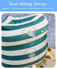 YUNLOVXEE adjustable fit stripes adapt to growing swimmers ages 3-12