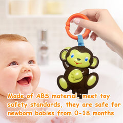 YUNLOVXEE color yellow rattle brightens crib or stroller time.