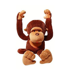 YunNasi large stuffed monkey in full view, a cuddly giant plush for kids
