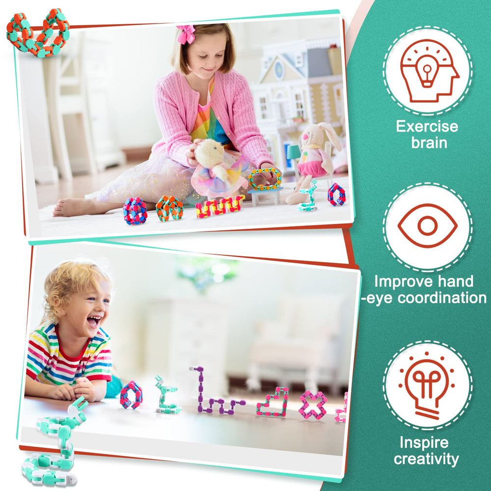 Rotate and bend to build shapes with Yunsailing fidget tracks