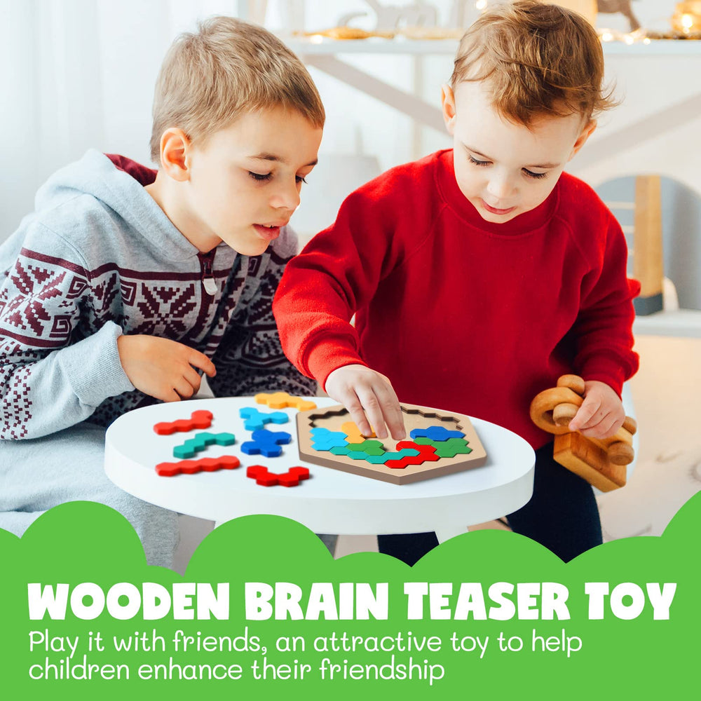 Yunsailing wooden puzzle colors brighten play sessions and foster imagination