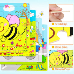 Yunsailing giraffe puzzle encourages hand-eye coordination during busy playtime