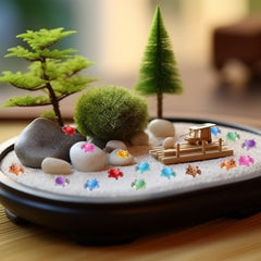 Yuronam luminous turtles for dollhouse scenes; adds whimsy to micro landscapes.