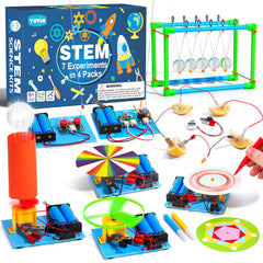 Yutin 4-Set STEM Kit Newton's Cradle demonstrates momentum through hands-on play.