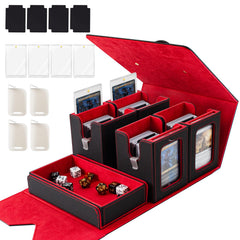 Yuunaie trading card storage box cover showing portable, all-in-one organization for games.