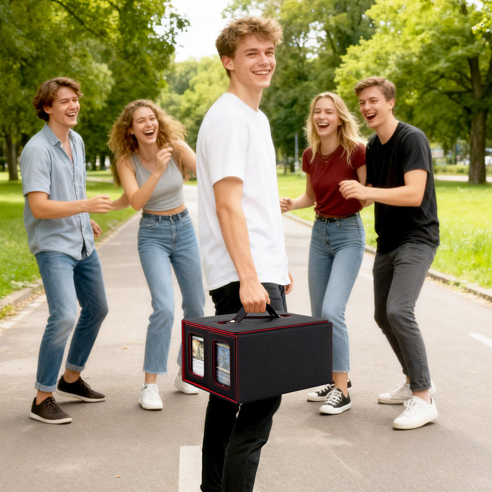 Durable water-resistant leather exterior of Yuunaie box.