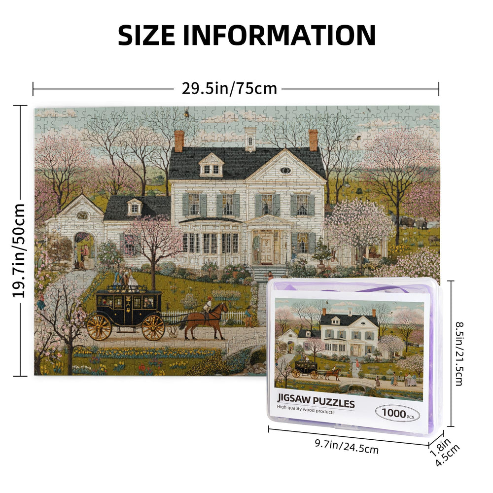 Yuwvewv frame-ready puzzle displayed on wall or shelf.