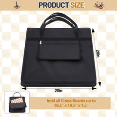 Yuxung Chess Bag nylon-fiber exterior protects from scratches and dirt during transit.