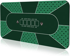 YUZPKRSI poker mat with flat surface for smooth card play and stability