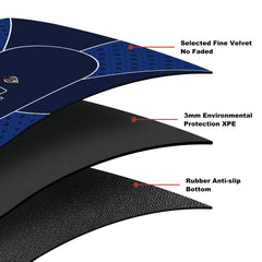 YUZPKRSI carry bag included for traveling poker mat