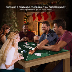 YUZPKRSI poker mat folded in portable carrying case for travel