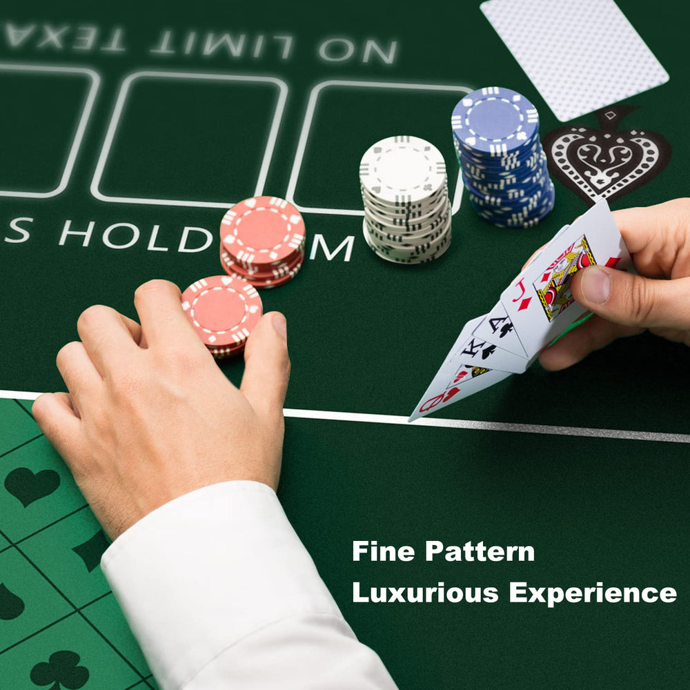 YUZPKRSI poker mat protects table from scratches and stains