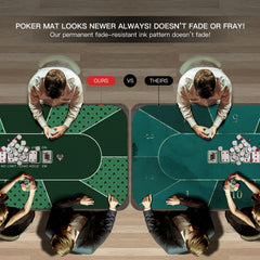 YUZPKRSI poker mat ultra-smooth surface reduces friction during games