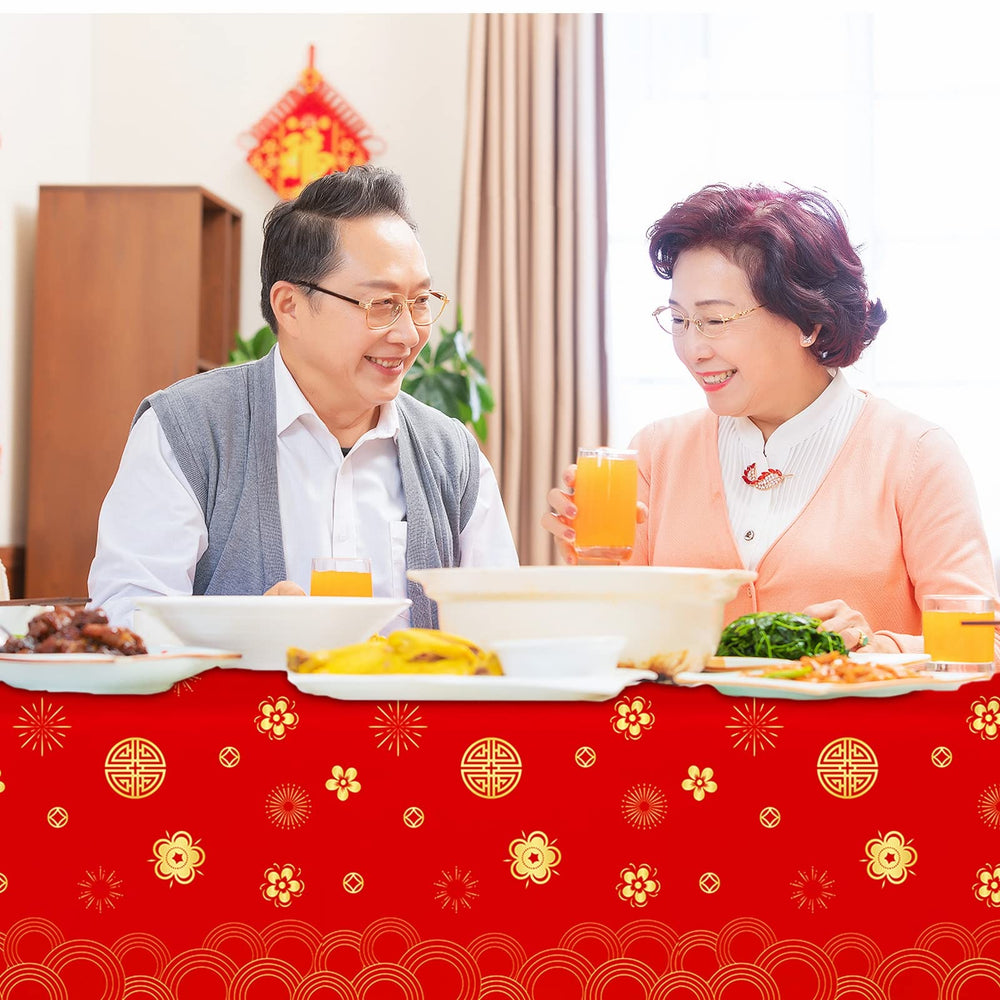 YVAINE tablecloth ideal for Chinese New Year and Spring Festival parties