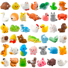 Ywevyezc 42-piece mini resin animals variety 01, ideal for fairy garden decor.