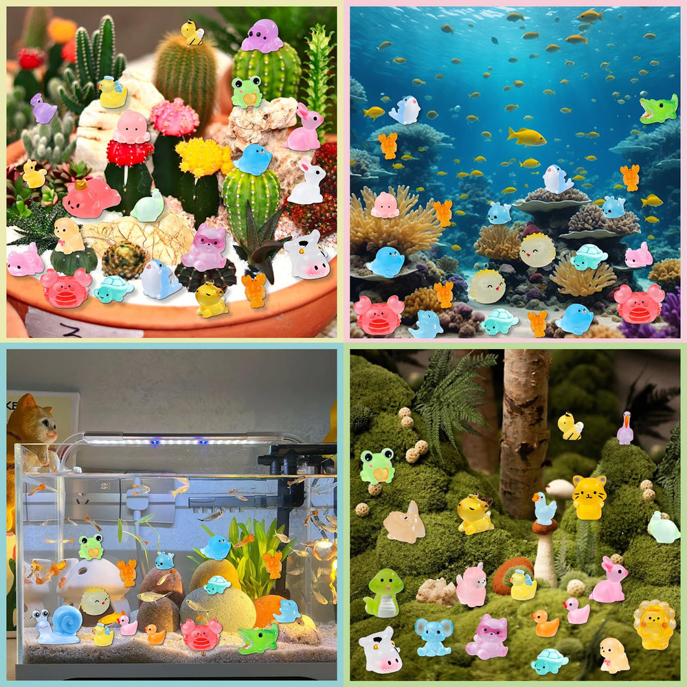 ywevyezc luminous seal resin figure glows for aquarium decor or garden scenes