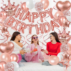 YWWSNSE rose gold star balloons for festive photo moments