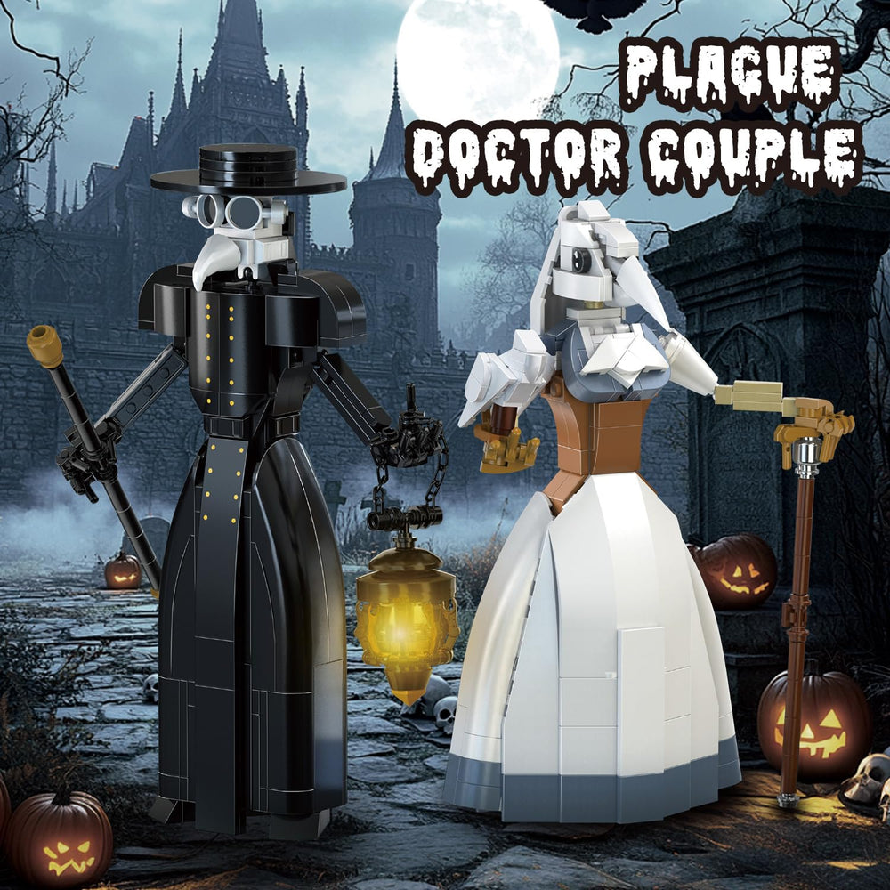 YXMUGXY finished plague doctor model measures 8.7 by 4 by 5.7 inches.