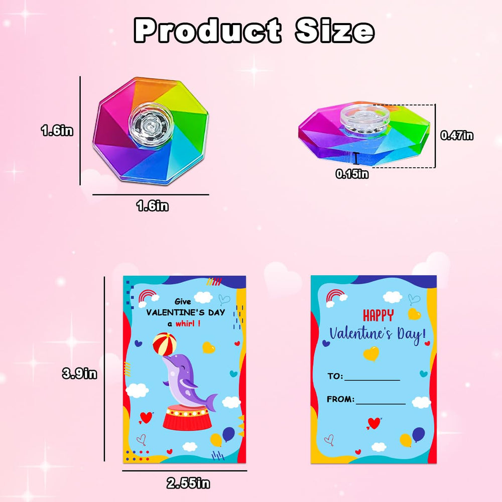 YXOTJHS valentines card pack with spinner ideal for teacher gifts