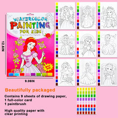 YXOTJHS watercolor book Scene 7 — travel-friendly and mess-free on the go