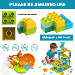 YY LANDTOYS colorful blocks and marbles inspire tactile, imaginative play sessions.