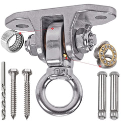 Yyiwhmy stainless steel swing hanger 180-360 degree mount for smooth rotation.