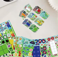 YYLCNLYY decals on a scrapbook page for easy reuse