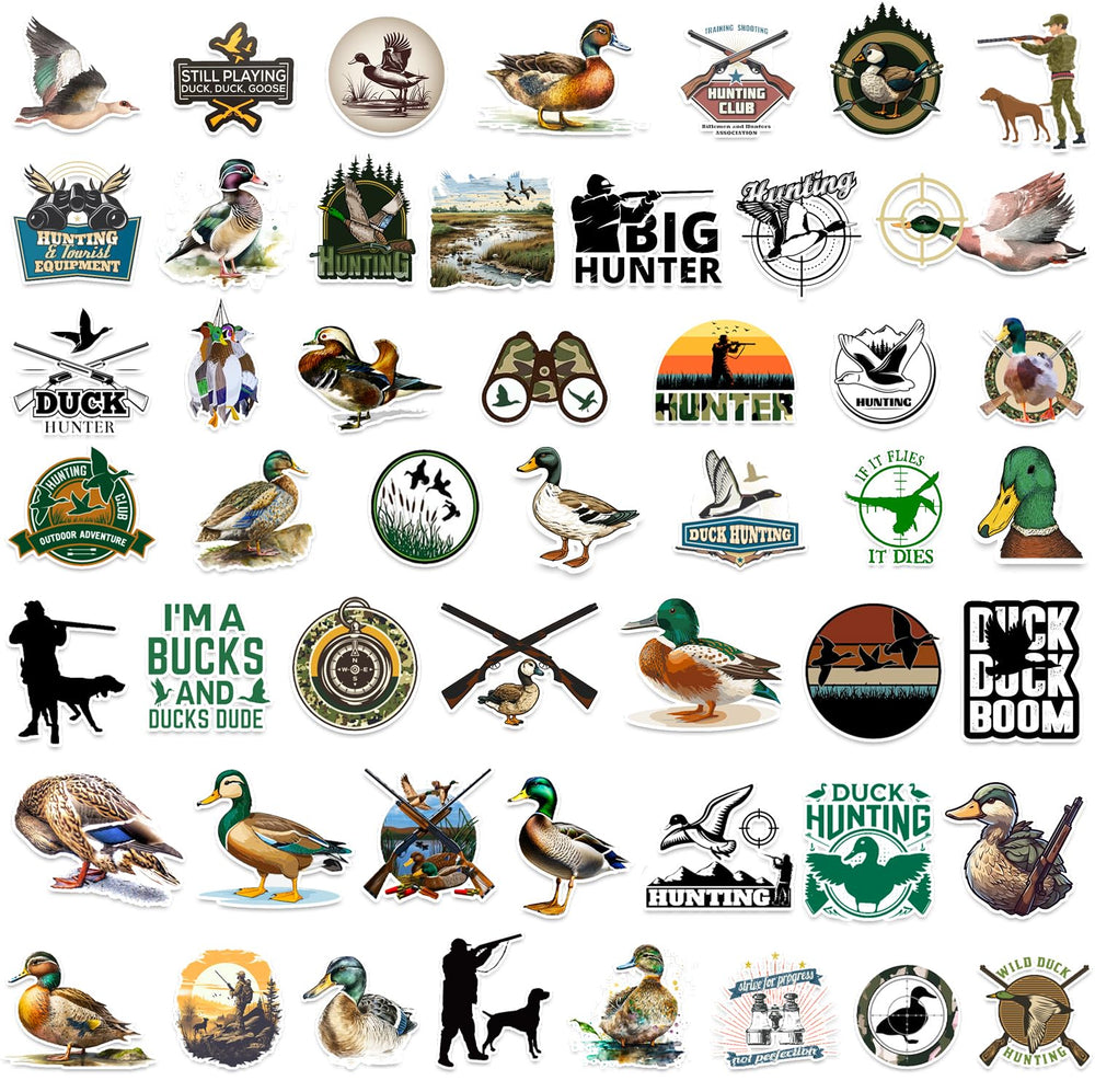 YYMYMGJ duck hunting stickers on a helmet for outdoor adventures