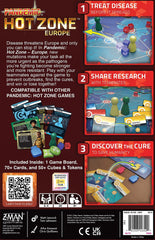 Z-Man Games Pandemic Hot Zone Europe 2-4 players setup for family nights