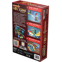 Z-Man Games Pandemic Hot Zone Europe city cards for strategic travel