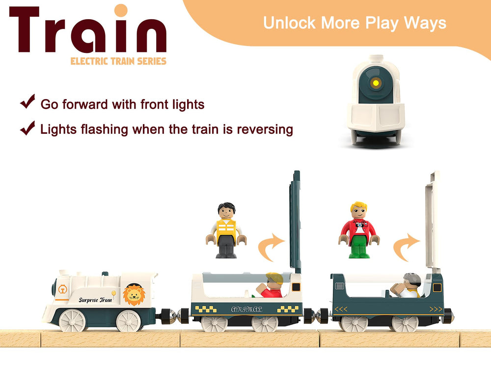 Z MAYABBO decorated car 2 adds vibrant storytelling for imaginative train adventures.