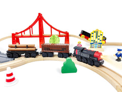 Z MAYABBO train set features light and sound effects for immersive play.