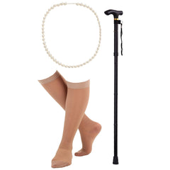 Z-Shop grandma accessory set with cane and bag supports immersive dress-up play