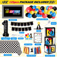 Z1juce Fast One 40-inch foil balloon creates dramatic focal point