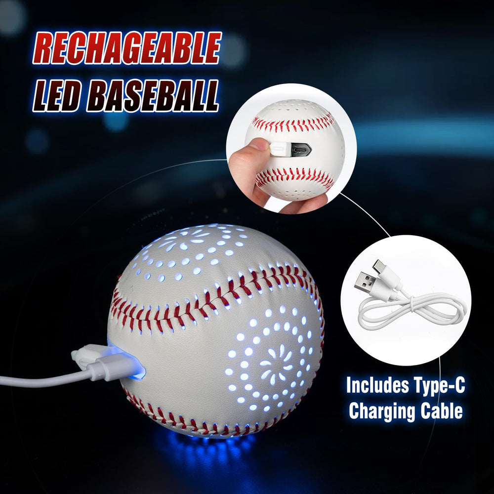 ZACEAC LED baseball enables night-time backyard throwing