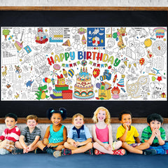Zachely birthday poster backdrop tablecloth for photos