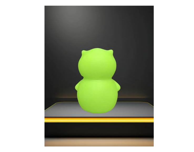 Zacopne Bobs Burgers Kuchi Kopi night glow vinyl figurine used as decor.