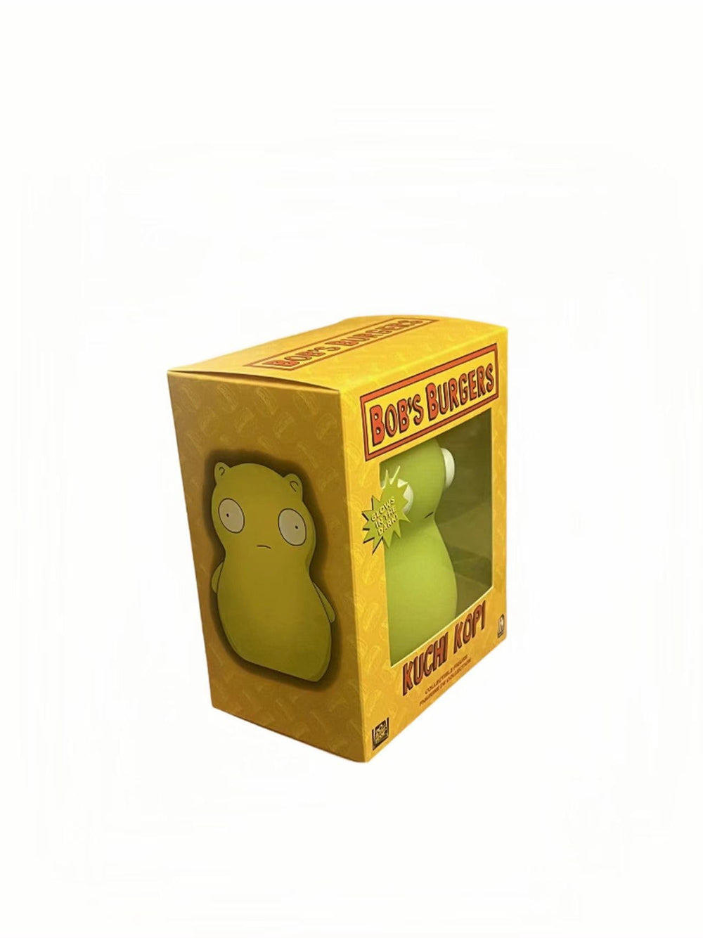 Zacopne Kuchi Kopi glow-in-the-dark figure highlighting vinyl quality on shelf.