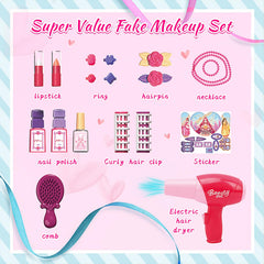 Zaddgiuuy toddler beauty set includes accessories for creative styling.