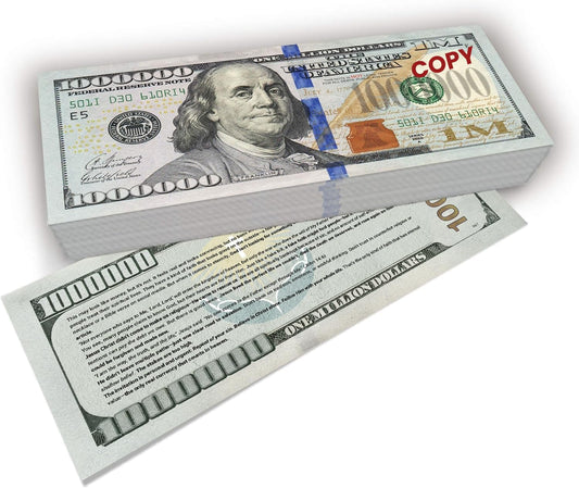 Zadin prop money bill front view COPY for film and evangelism use