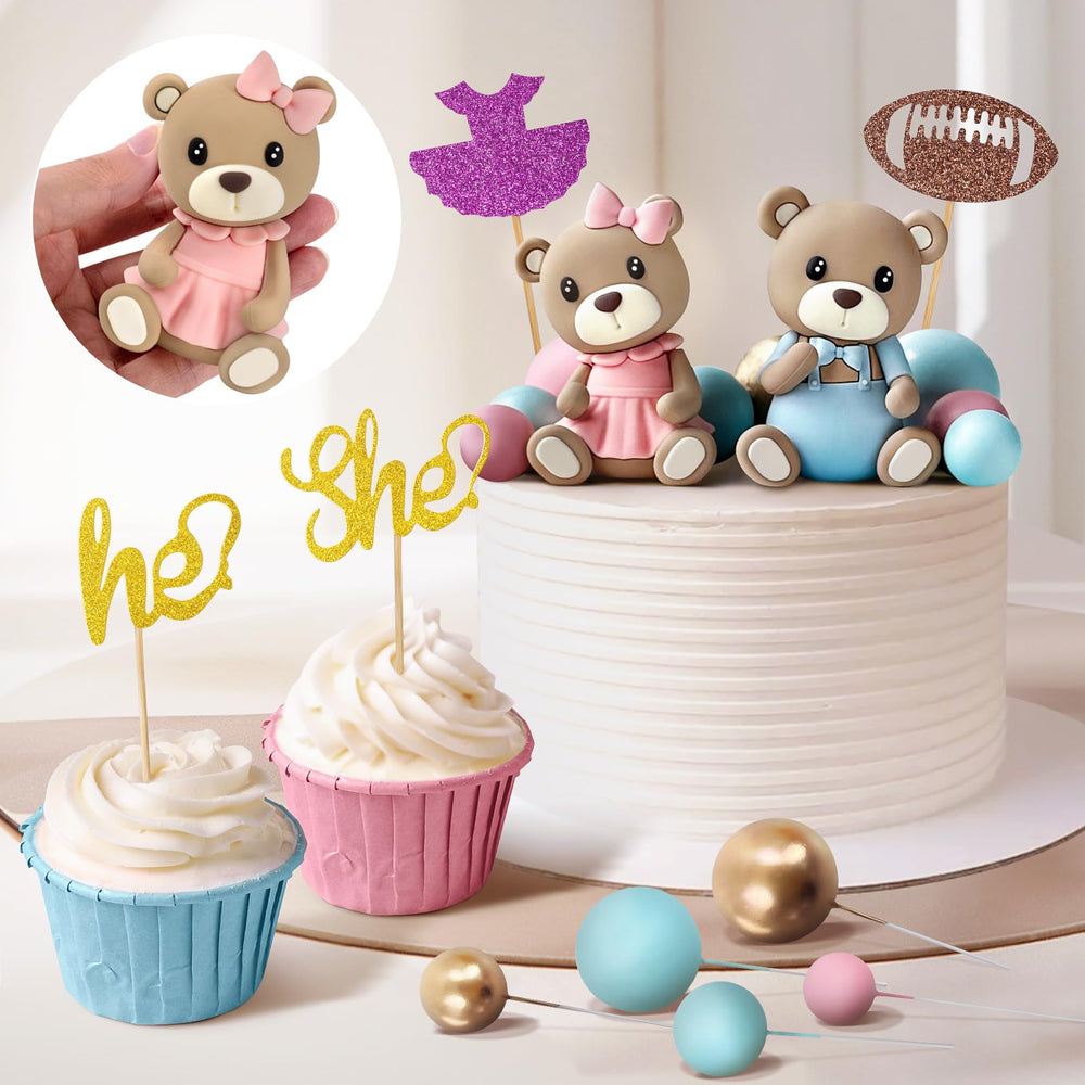 Zafena BABY square toppers for baby-themed desserts.